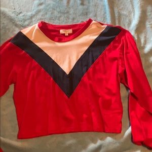 Long sleeve crop top